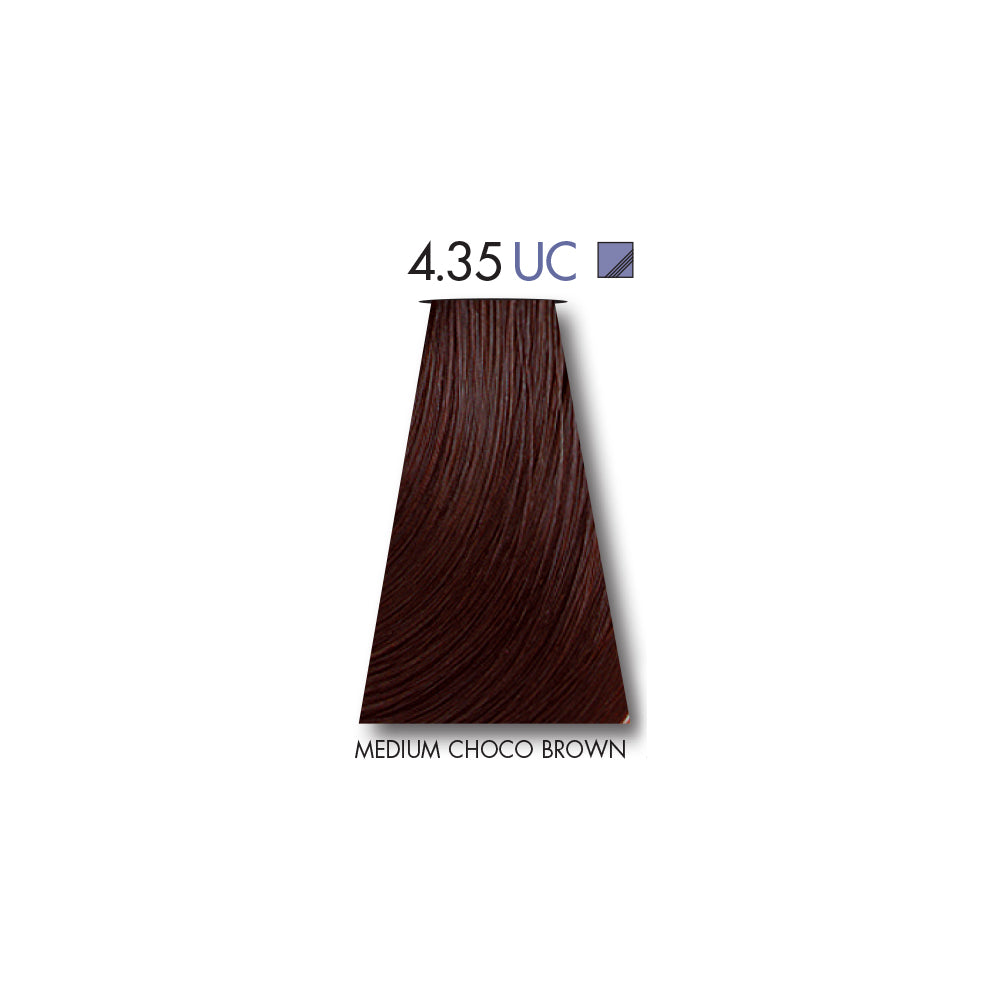 Keune Ultimate Cover Medium Choco Brown 4.35 with Keune Developer 20 Volume - 60 ml