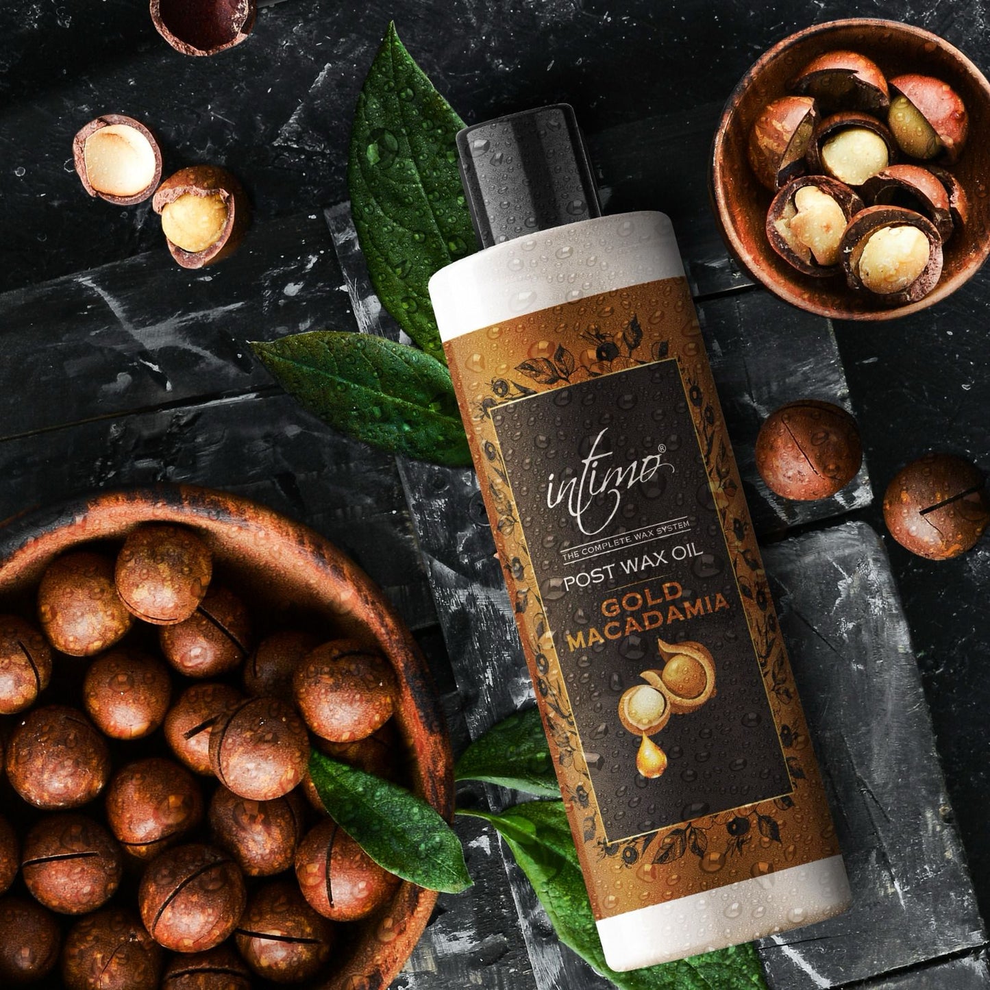 Intimo Post Wax Oil Gold Macadamia 200ml | Vitamin E