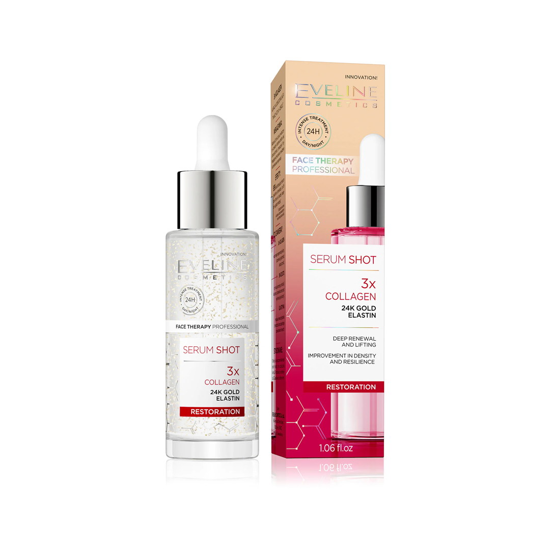 Serum Shot 3x Collagen 24K Gold Elastin - Restoration