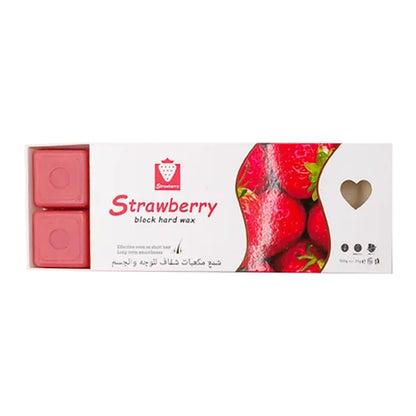 Meraki Professional Strawberry Hard Wax Blocks – 500g | Hair Removal for All Types of Skin