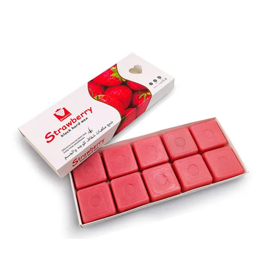 Meraki Professional Strawberry Hard Wax Blocks – 500g | Hair Removal for All Types of Skin
