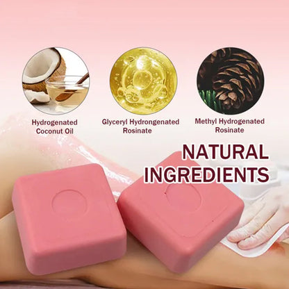 Meraki Professional Strawberry Hard Wax Blocks – 500g | Hair Removal for All Types of Skin