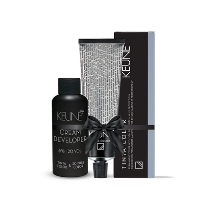Keune Tinta Light Copper Golden Blonde 8.34 with Keune Developer 20 Volume - 60 ml