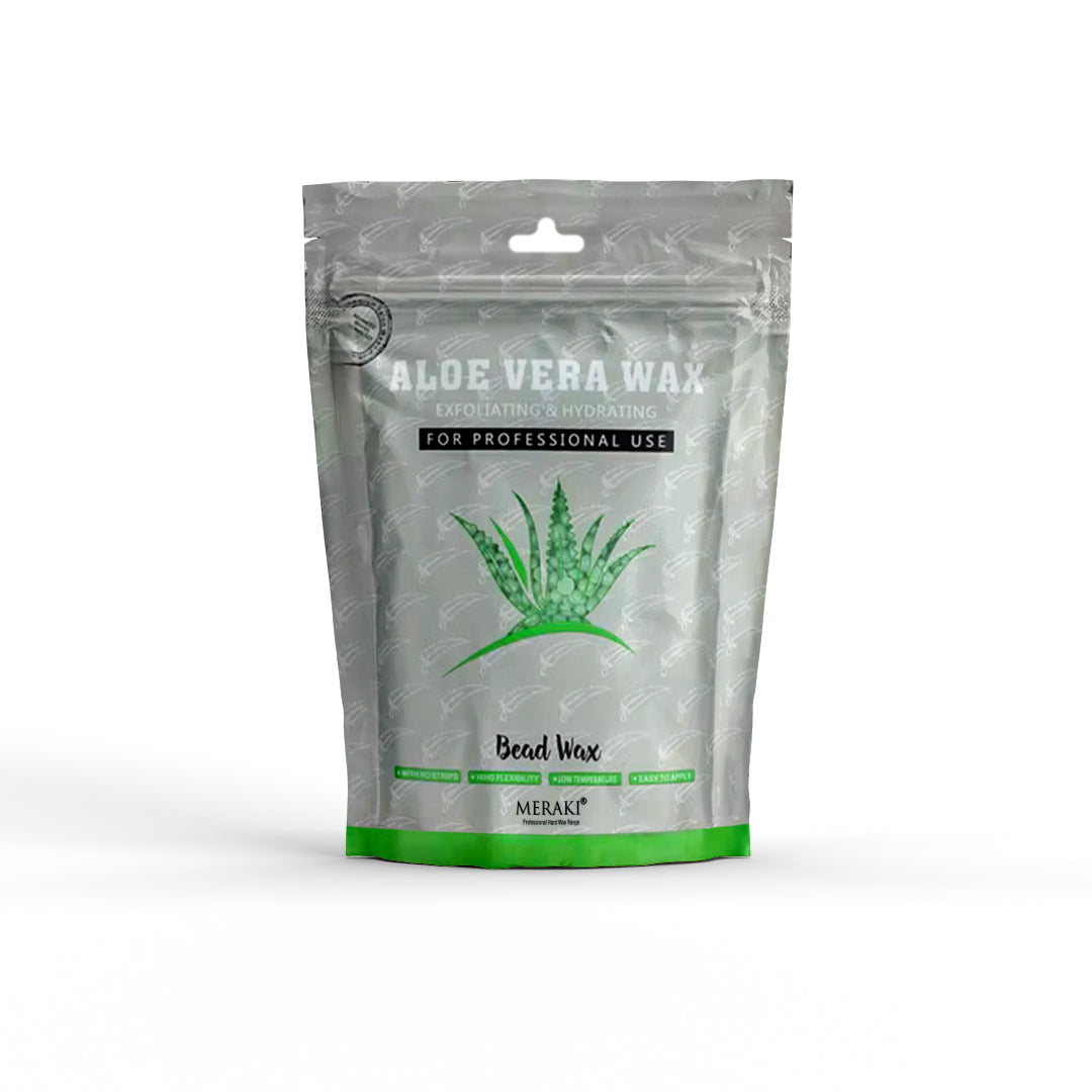 Meraki Aloe Vera Hard Wax Beans 500g – New & Improved Formula for Hair Removal