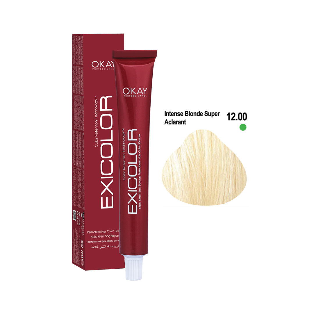Exicolor Permanent Hair Color Cream Intense Blonde Super Aclarant – 12.00