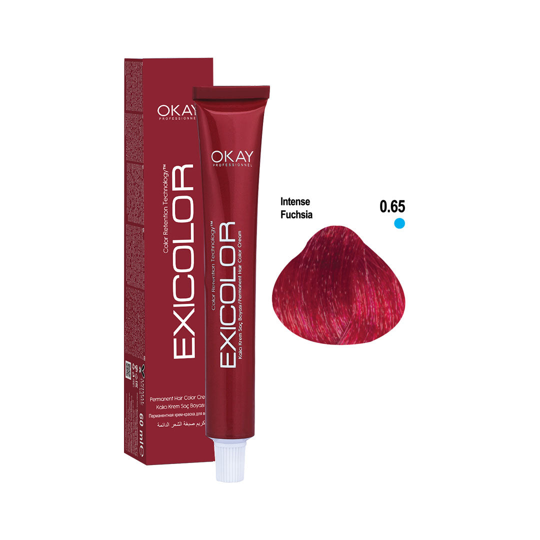 Exicolor Permanent Hair Color Cream Intense Fuchsia – 0.65