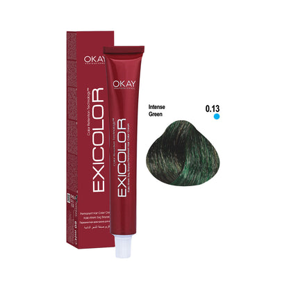 Exicolor Permanent Hair Color Cream Intense Green – 0.13