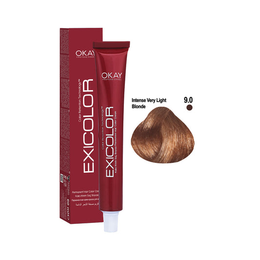 Exicolor Permanent Hair Color Cream Intense Very Light Blonde – 9.0