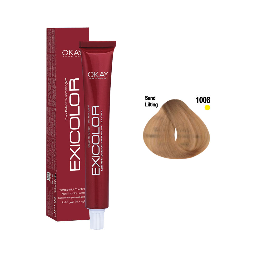 Exicolor Permanent Hair Color Cream Sand Lifting – 1008 