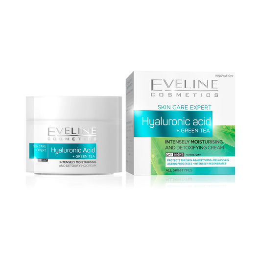 Hyaluronic Acid + Green Tea Day and Night Cream