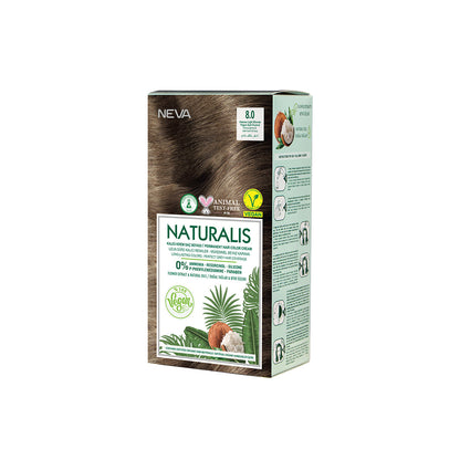 Naturalis Hair Color Cream Set – 8.0 Intense Light Blonde | Vegan, Ammonia-Free Permanent Hair Dye