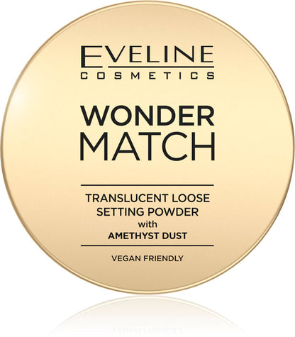 WONDER MATCH TRANSLUCENT LOOSE SETTING POWDER WITH AMETHYST DUST