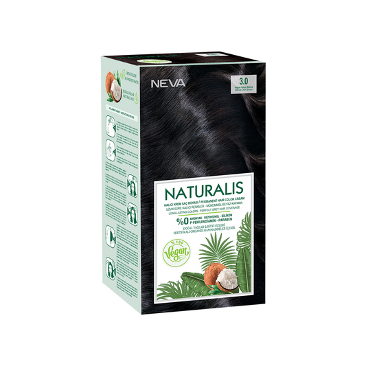 Naturalis Hair Color Cream Set – 3.0 – Intense Dark Brown