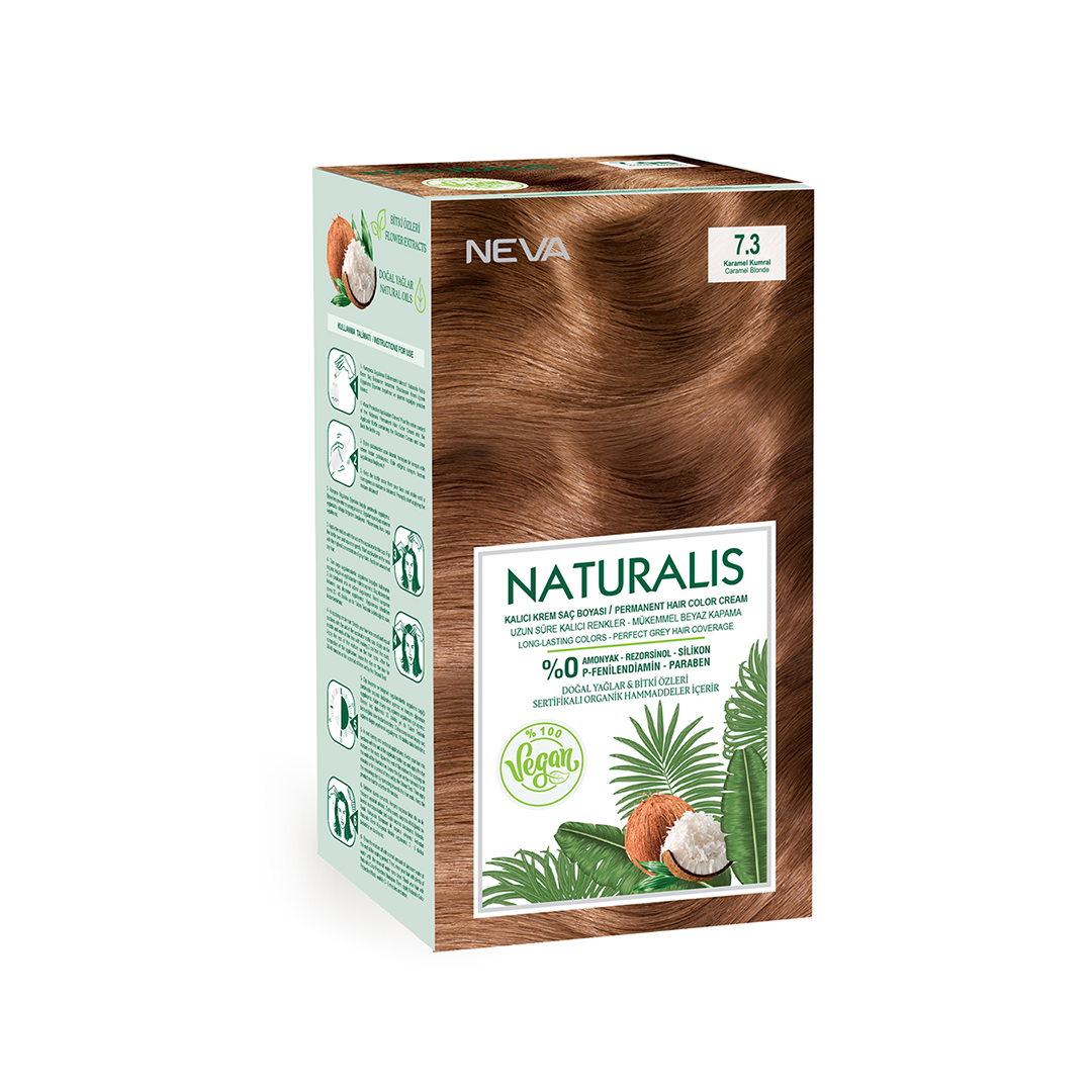 Naturalis Hair Color Cream Set – 7.3 – Caramel Blonde