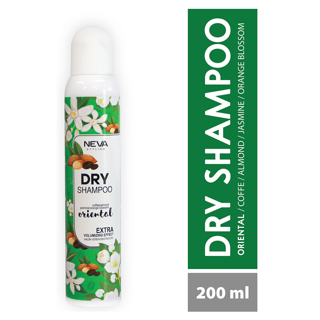Neva Styling Dry Shampoo Extra Volumizing Effect Coffee, Almond,  Jasmine, Orange & Blossom