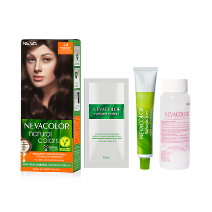 Nevacolor Natural  Hair Color Cream Set		5.4 - Light Chestnut-2