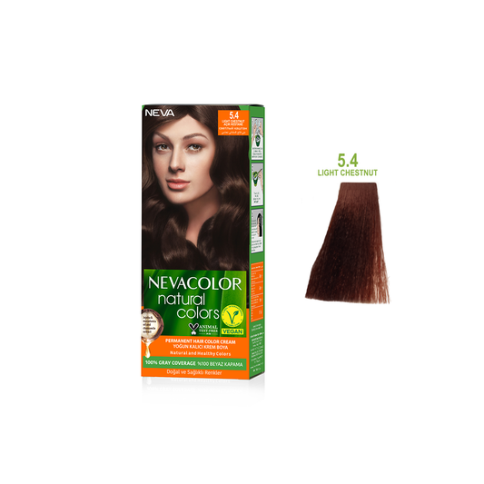 Nevacolor Natural  Hair Color Cream Set		5.4 - Light Chestnut