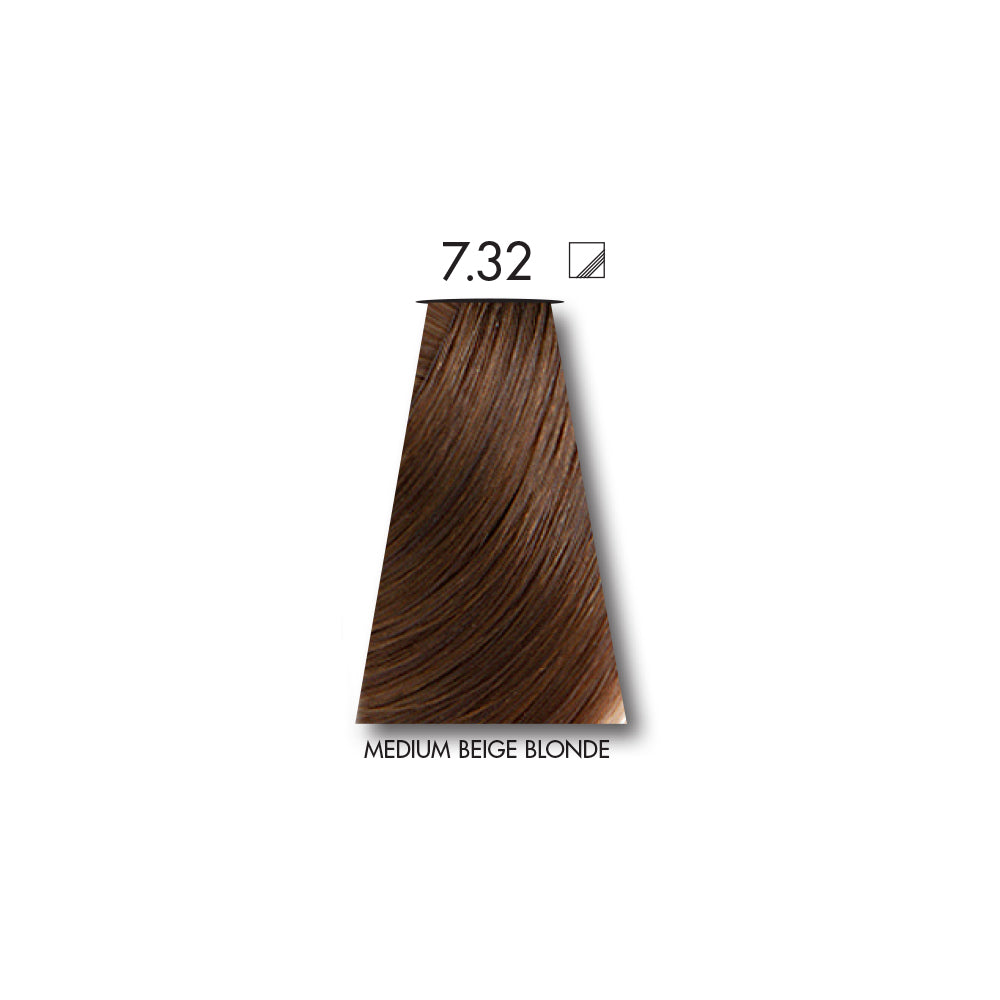 Keune Tinta MEDIUM BEIGE BLONDE 7.32 with Keune Developer 20 Volume - 60 ml