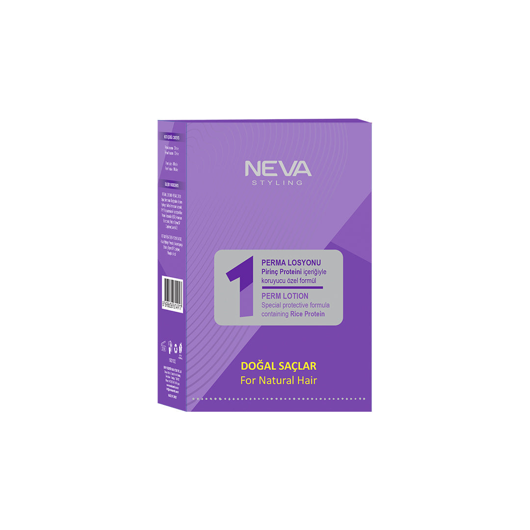 Neva Styling Perm Lotion No.1 for Natural Hair – Rice Protein Formula | Long-Lasting Curls