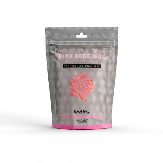 Meraki Pink Rose Hard Wax Beans 500g – New & Improved Formula for Hair Removal