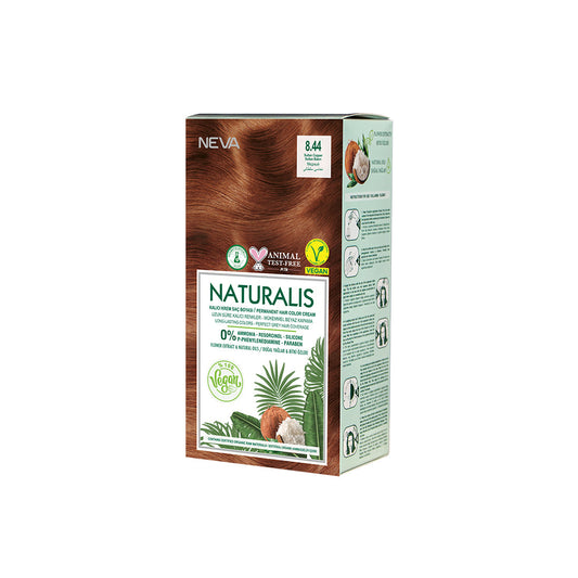 Naturalis Hair Color Cream Set – 8.44 Sultan Copper | Vegan, Ammonia-Free Permanent Hair Dye