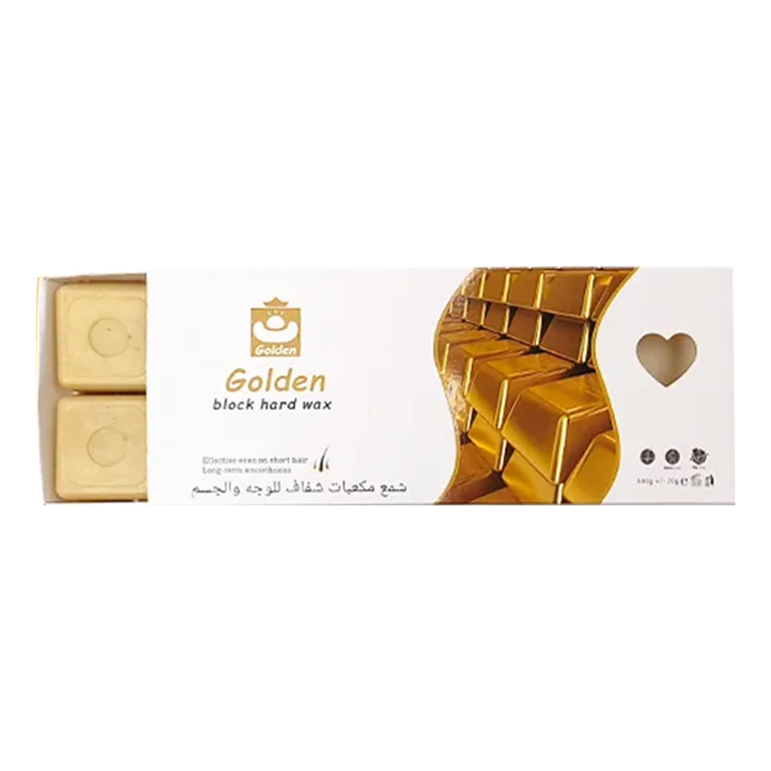 Meraki Professional Golden Hard Wax Blocks – 500g | Hair Removal for All Types of Skin