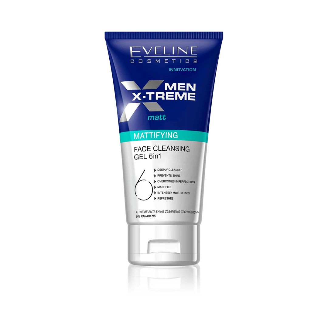 Men X-treme Mattifying Face Cleansing Gel 6 in 1