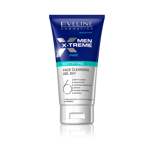 Men X-treme Mattifying Face Cleansing Gel 6 in 1