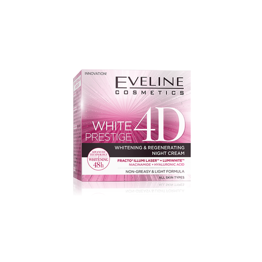 Eveline White Prestige 4D Whitening & Regenerating Night Cream - 50ml