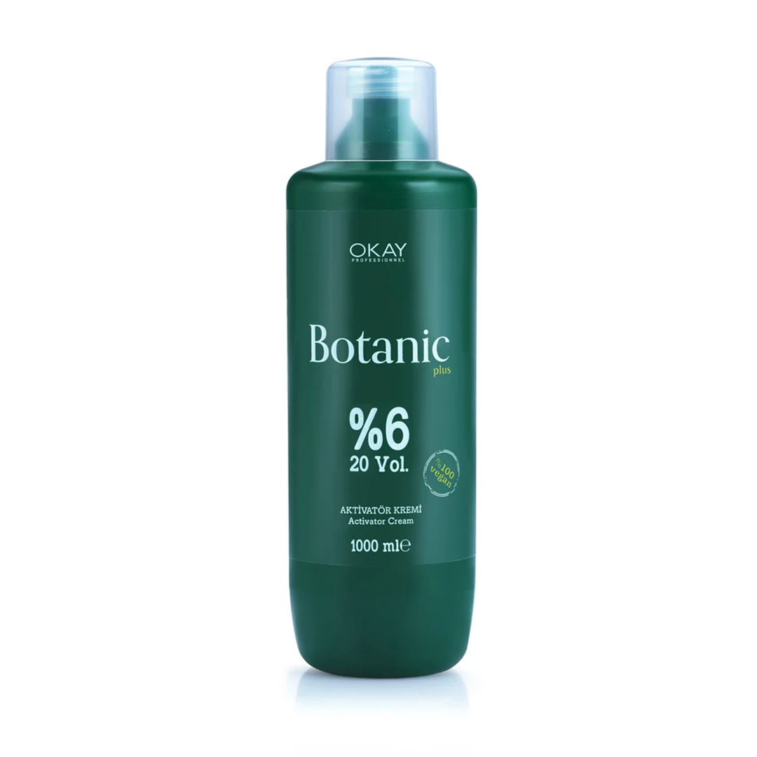 Botanic Plus Oxidation Cream 6% 20VOL – 1000ml | Vegan Hair Color Developer – Paraben, Silicone & Mineral Oil Free
