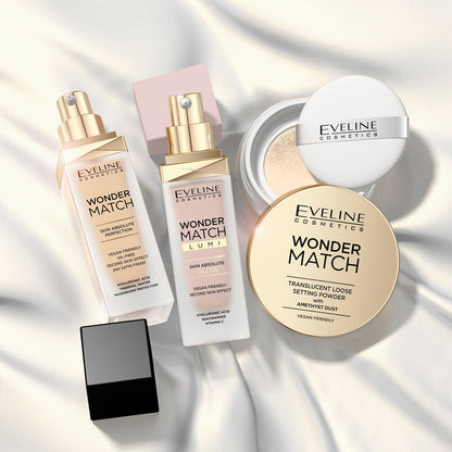WONDER MATCH TRANSLUCENT LOOSE SETTING POWDER WITH AMETHYST DUST