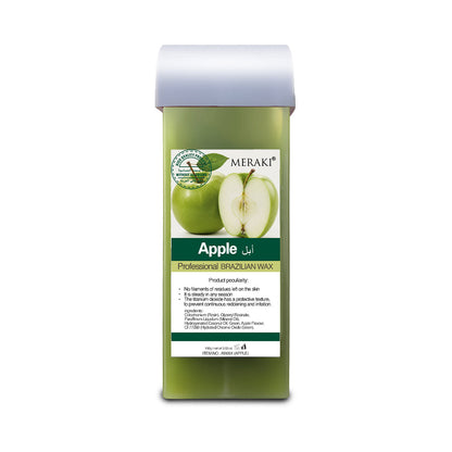 Meraki Roll-On Wax Cartridge Apple 100ml | Professional Depilatory Wax for All Skin Types