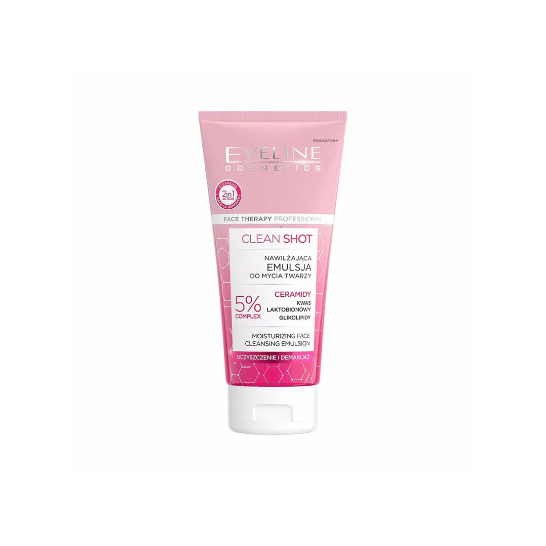 Eveline Clean Shot Moisturizing Face Cleansing Emulsion