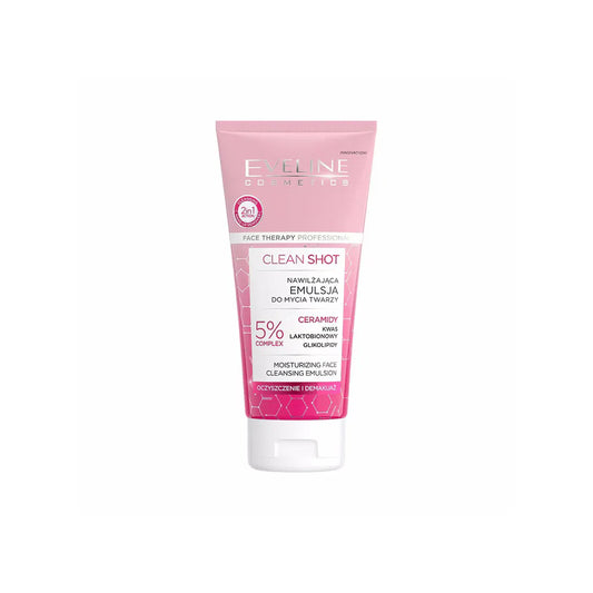 Eveline Clean Shot Moisturizing Face Cleansing Emulsion