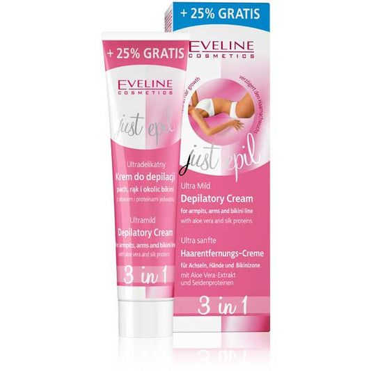 Just Epil 3in1 Ultra Mild for Armpits, Arms & Bikini Line – 125ml – (SENSITIVE AREAS)
