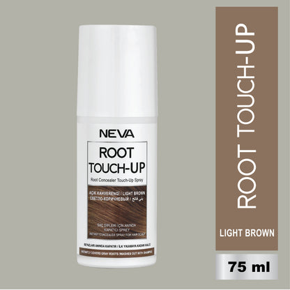 Root Touch Up Hair Color Spray – Light Brown – 75ml | Instant Gray Coverage, Long-Lasting Finish