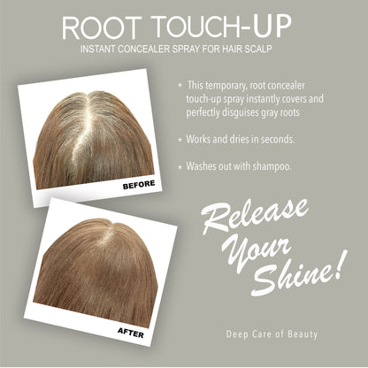 Root Touch Up Hair Color Spray – Light Blonde – 75ml | Instant Gray Coverage, Long-Lasting Finish