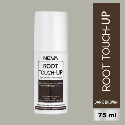 Root Touch Up Hair Color Spray – Dark Brown – 75ml | Instant Gray Coverage, Long-Lasting Finish