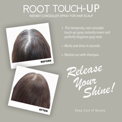 Root Touch Up Hair Color Spray – Ash Blonde – 75ml | Instant Gray Coverage, Long-Lasting Finish
