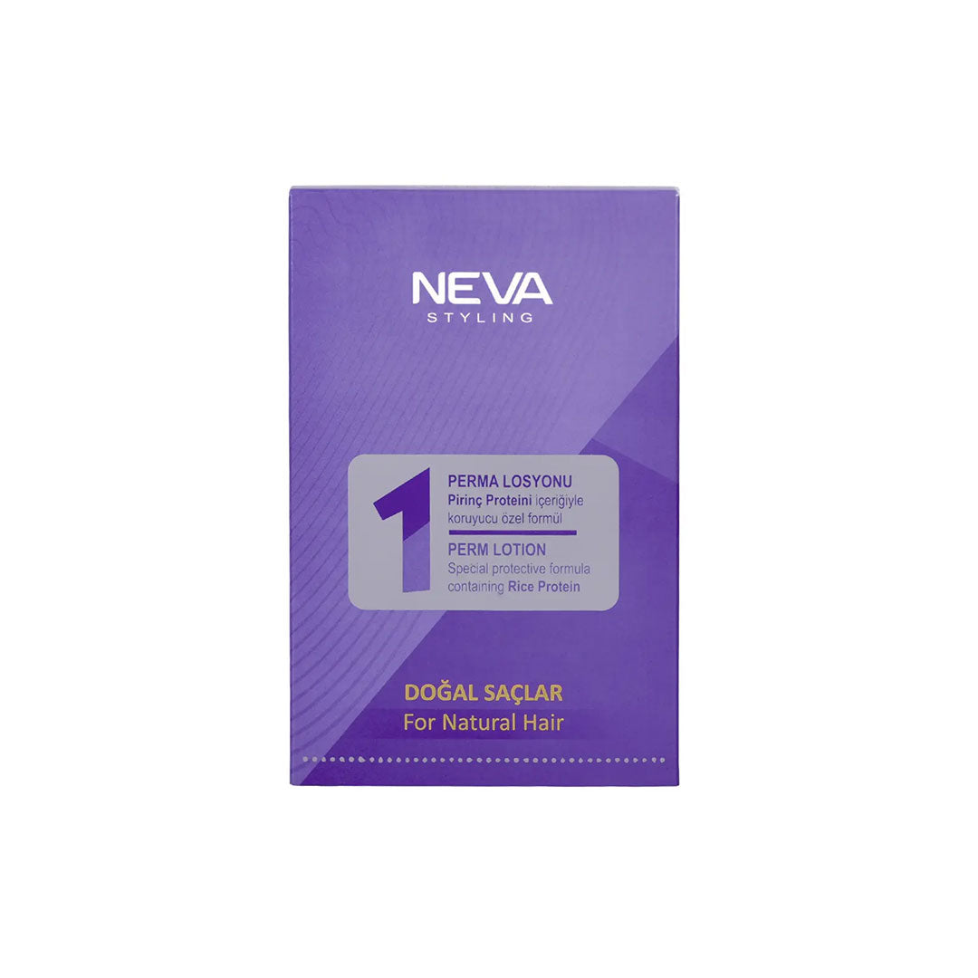 Neva Styling Perm Lotion No.1 for Natural Hair – Rice Protein Formula | Long-Lasting Curls