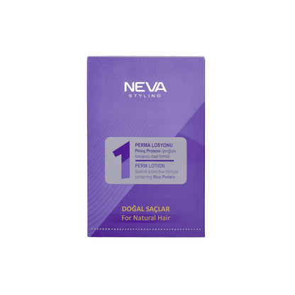 Neva Styling Perm Lotion No.1 for Natural Hair – Rice Protein Formula | Long-Lasting Curls