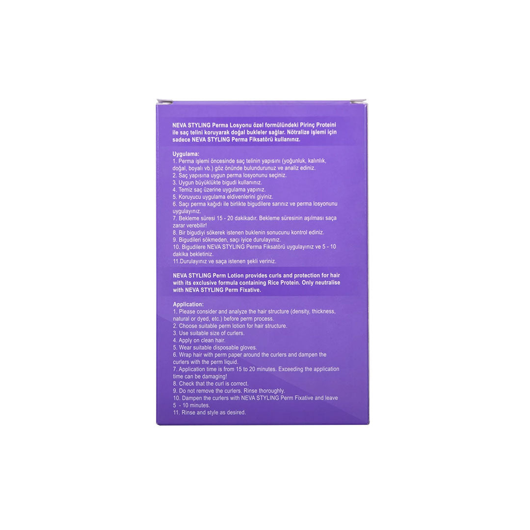 Neva Styling Perm Lotion No.1 for Natural Hair – Rice Protein Formula | Long-Lasting Curls