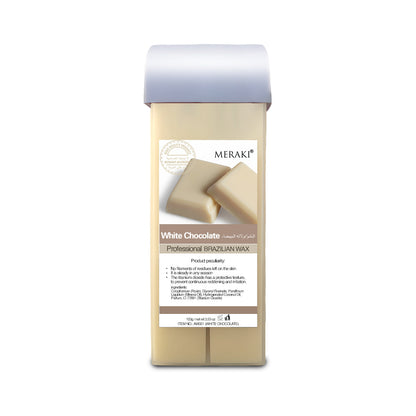 Meraki Roll-On Wax Cartridge White Chocolate 100ml | Professional Depilatory Wax for All Skin Types