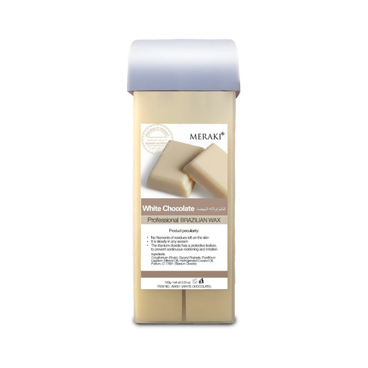 Meraki Roll-On Wax Cartridge White Chocolate 100ml | Professional Depilatory Wax for All Skin Types